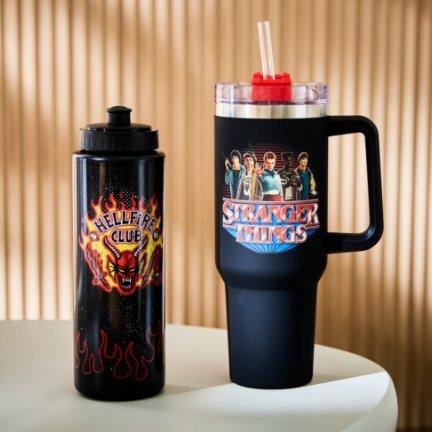 Stranger Things Straw Tumbler with Handle & Squeeze Water Bottle — BoxLunch Exclusive