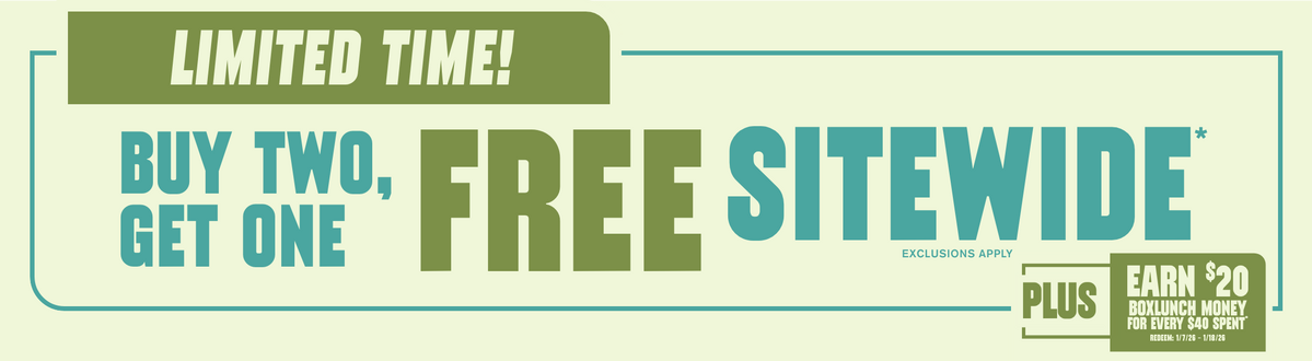 Limited Time! Buy Two, Get One Free Sitewide