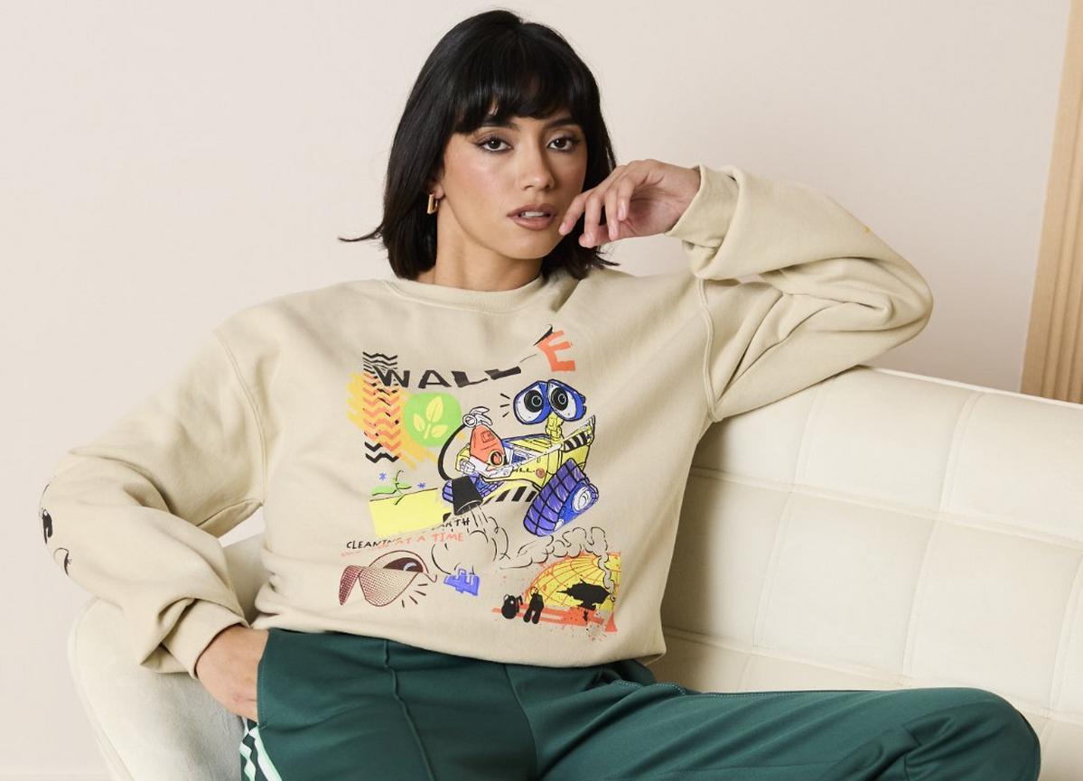 Disney Pixar WALL-E Doodle Characters Women's Crewneck - BoxLunch Exclusive