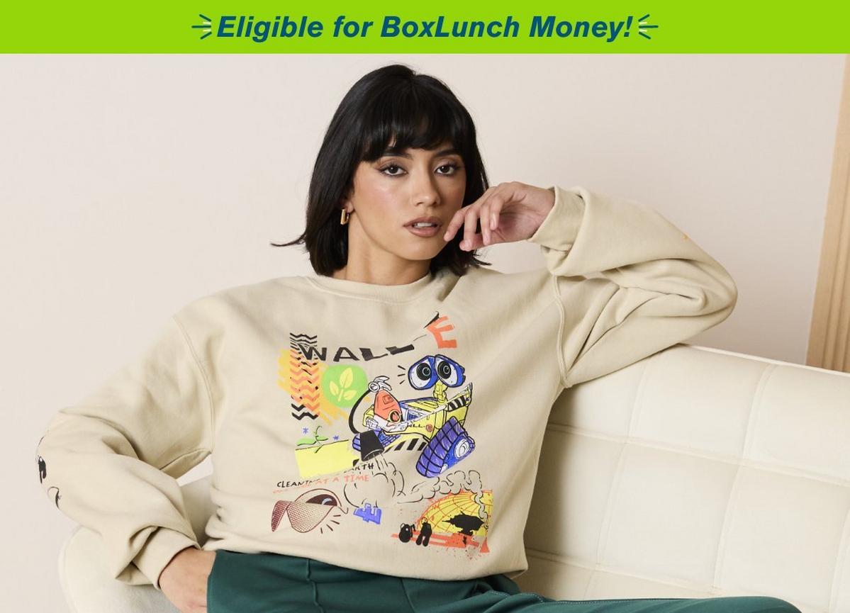 Disney Pixar WALL-E Doodle Characters Women's Crewneck - BoxLunch Exclusive