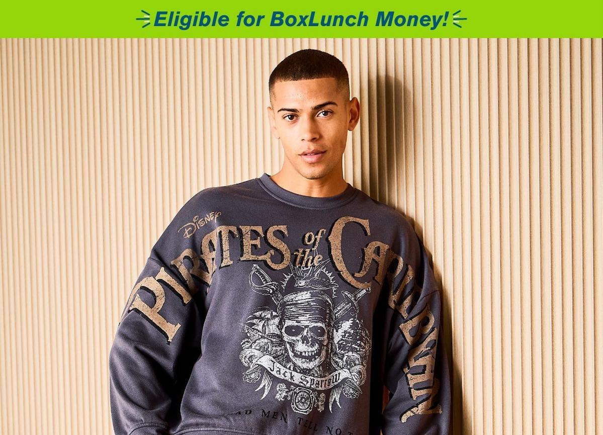 Disney Pirates of the Caribbean Title Crewneck — BoxLunch Exclusive