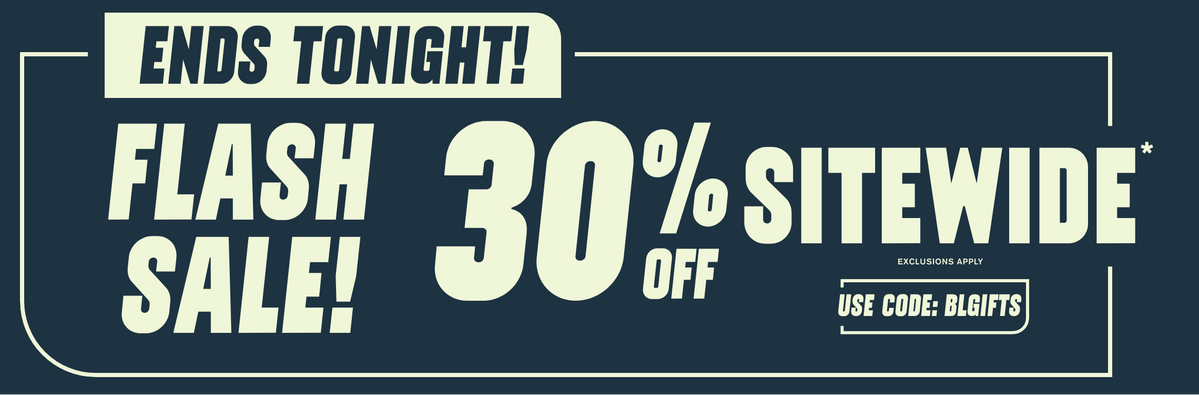 Flash Sale! 30% Off Sitewide
