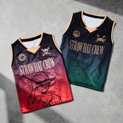 One Piece Straw Hat Crew Monkey D. Luffy and Roronoa Zoro Basketball Jerseys - BoxLunch Exclusives