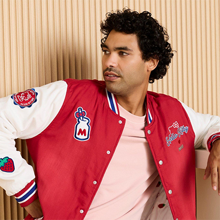 Sanrio Denim Varsity Jacket (BoxLunch 10th Anniversary) - BoxLunch Exclusive