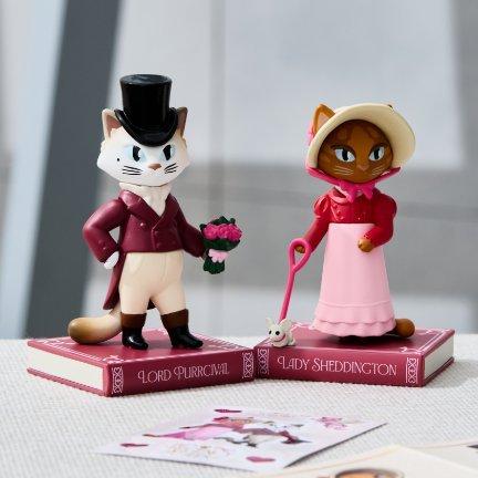 Kaleidos Creative Regency Cats: The Purrsuit of Love Figure Set - BoxLunch Exclusive