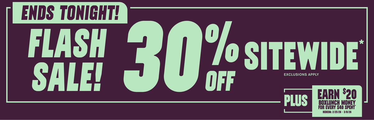 Flash Sale! 30% Off Sitewide