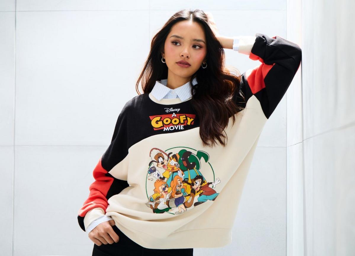 Disney A Goofy Movie Characters Color Block Crewneck - BoxLunch Exclusive