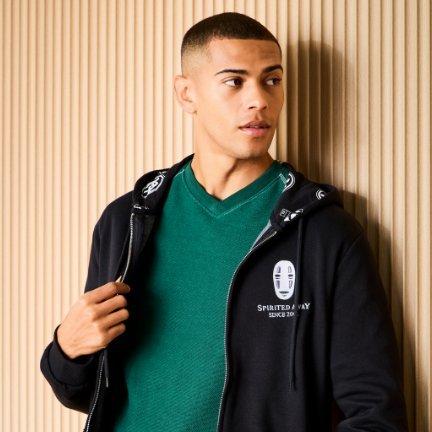 Studio Ghibli® Spirited Away No-Face Embroidered Hoodie - BoxLunch Exclusive