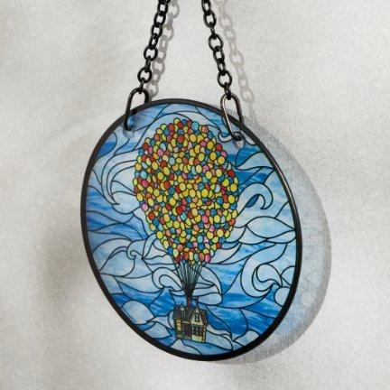 Disney Pixar Up Floating House Stained Glass Wall Art — BoxLunch Exclusive