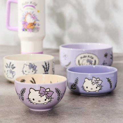 Sanrio Hello Kitty Lavender Flowers Bowl — BoxLunch Exclusive