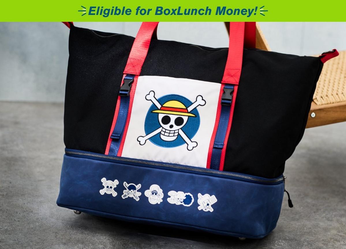 One Piece Straw Hat Crew Jolly Roger Multi-Pocket Backpack - BoxLunch Exclusive