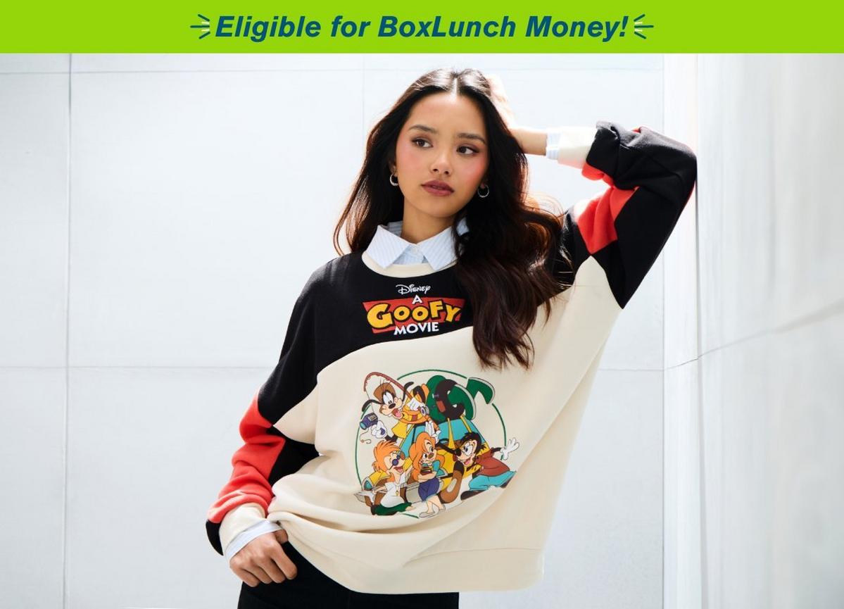Disney A Goofy Movie Characters Color Block Crewneck - BoxLunch Exclusive