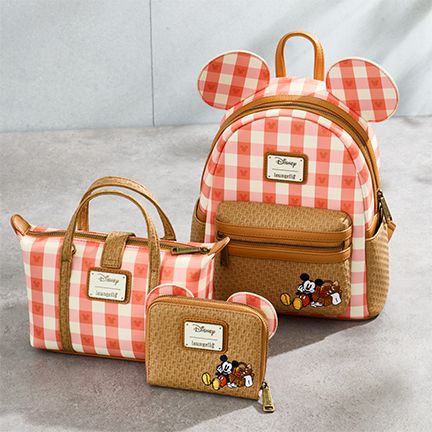 Loungefly Disney Mickey Mouse Picnic Ears Crossbody, Wallet and Mini Backpack - BoxLunch Exclusive