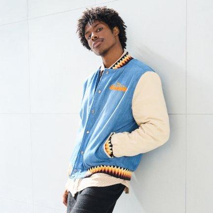 Disney The Emperor's New Groove Denim Varsity Jacket - BoxLunch Exclusive