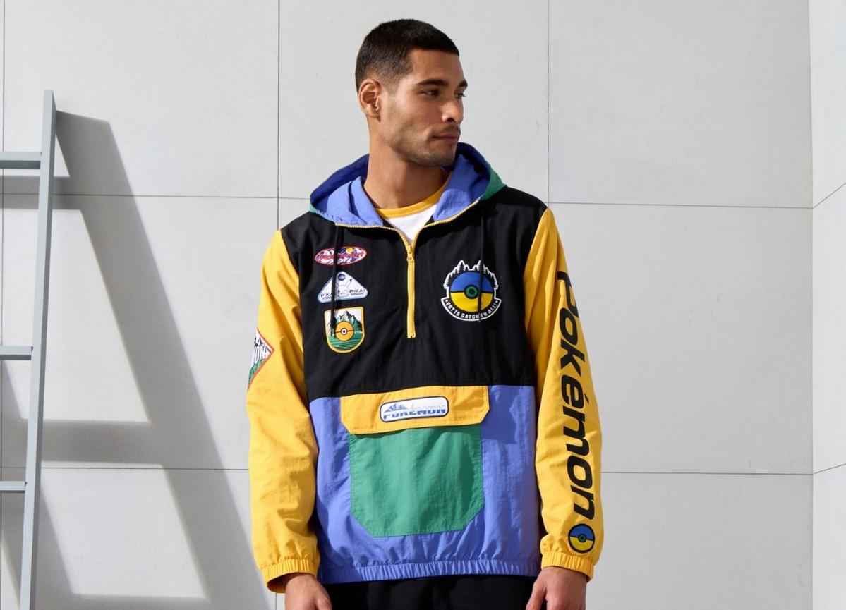 Pokémon Embroidered Patches Color Block Windbreaker - BoxLunch Exclusive