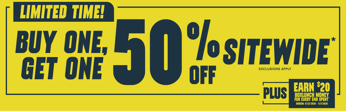 Limited Time! Buy One, Get One 50% Off Sitewide