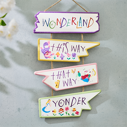 Disney Alice in Wonderland Directions Hanging Wall Sign - BoxLunch Exclusive