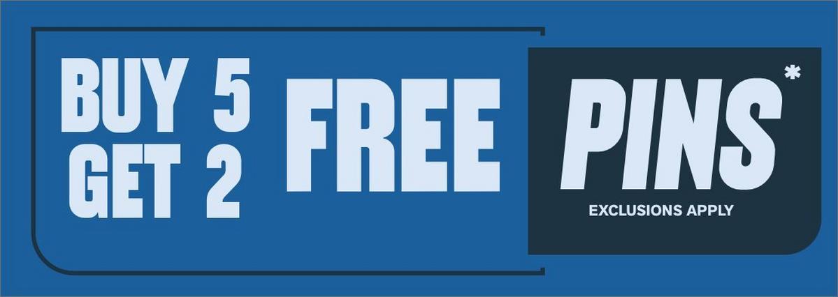 Buy 5 Get 2 Free Pins