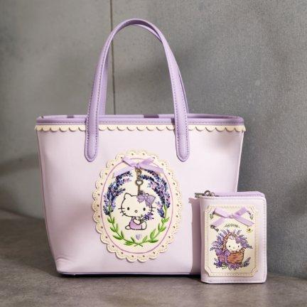 Sanrio Hello Kitty Lavender Flower Mini Crossbody Tote and Wallet- BoxLunch Exclusive