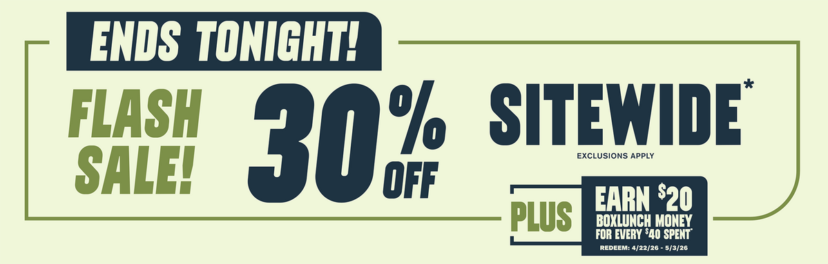Ends Tonight! Flash Sale! 30% Off Sitewide