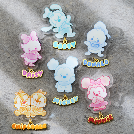 Disney Mickey & Friends Cloud Characters Blind Box Acrylic Pin with Charm - BoxLunch Exclusive
