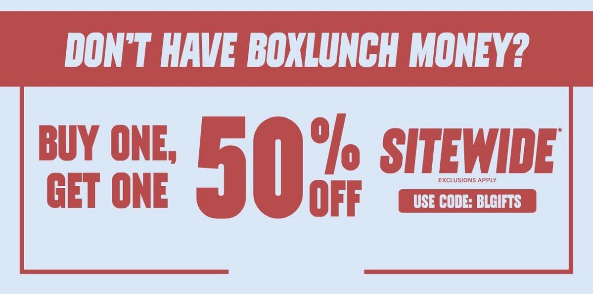 This Weekend! Buy One, Get One 50% Off Sitewide!