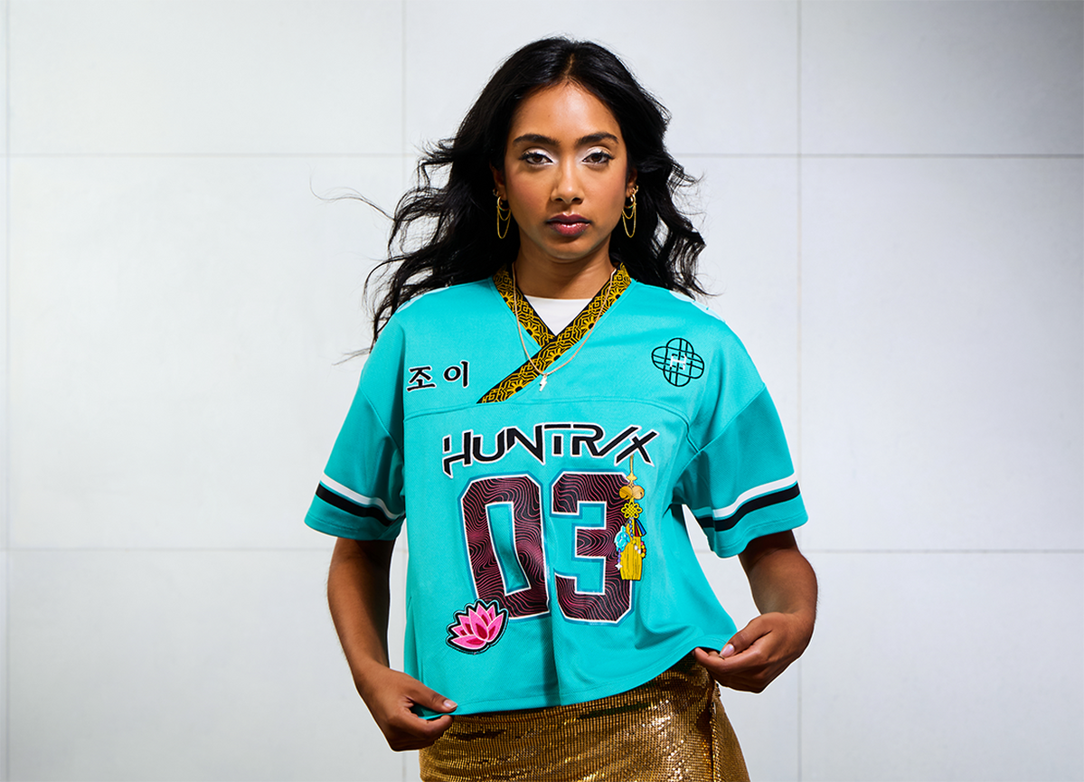 KPop Demon Hunters Zoey Women's Cropped Football Jersey - BoxLunch Exclusive