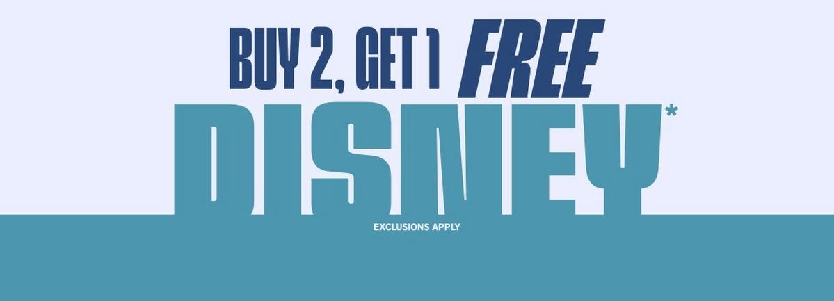 Buy 2 Get 1 Free Disney