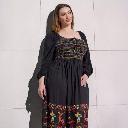 Disney The Emperor's New Groove Smocked Plus Size Dress — BoxLunch Exclusive