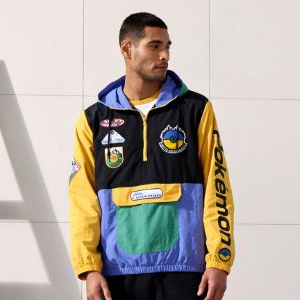 Pokémon Embroidered Patches Color Block Windbreaker - BoxLunch Exclusive