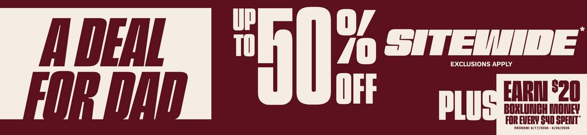 Up To 50% Off Sitewide