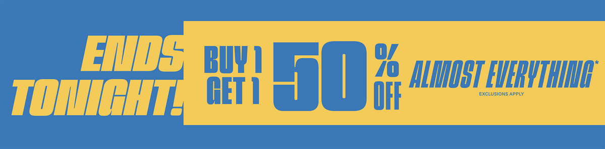 Ends Tonight! Buy One, Get One 50% Off Almost Everything