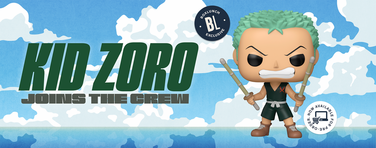 One Piece Kid Zoro W Katana Pop
