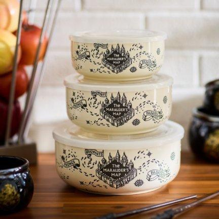 Harry Potter Marauder's Map Ceramic Bowl and Lid Set - BoxLunch Exclusive