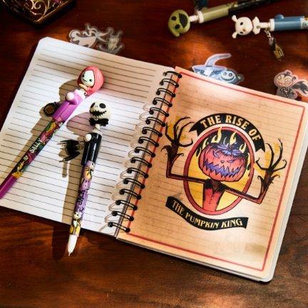 Disney The Nightmare Before Christmas Jack Skellington Figural Tab Journal & Blind Box Spinner Pen — BoxLunch Exclusive