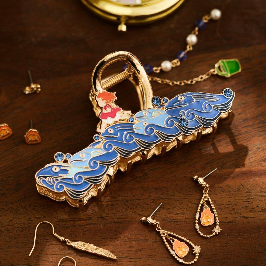 Studio Ghibli® Ponyo Waves Claw Clip with Charm - BoxLunch Exclusive