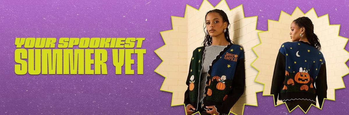Peanuts The Great Pumpkin Women's Glow-in-the-Dark Cardigan - BoxLunch Exclusive