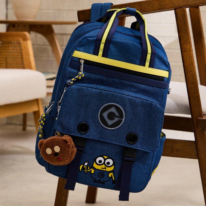Minions Denim Backpack with Teddy Bear Coin Purse - BoxLunch Exclusive