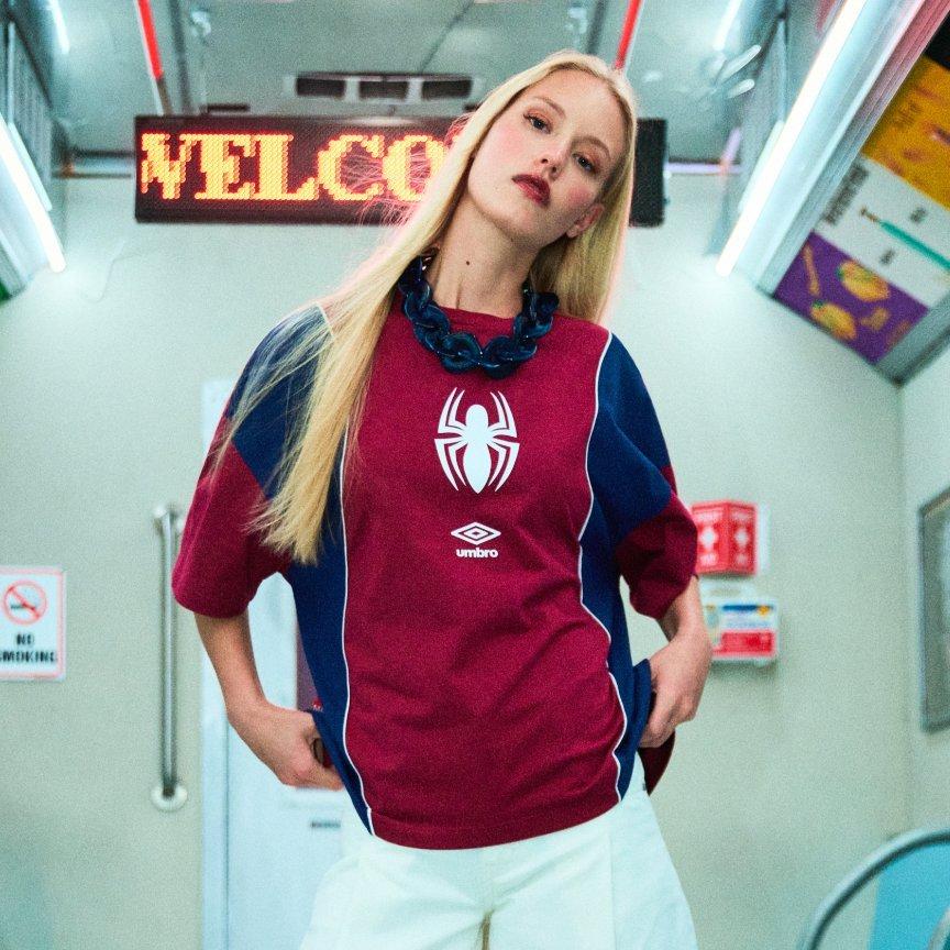 Marvel Spider-Man x Umbro Boxy Fit T-Shirt — BoxLunch Exclusive