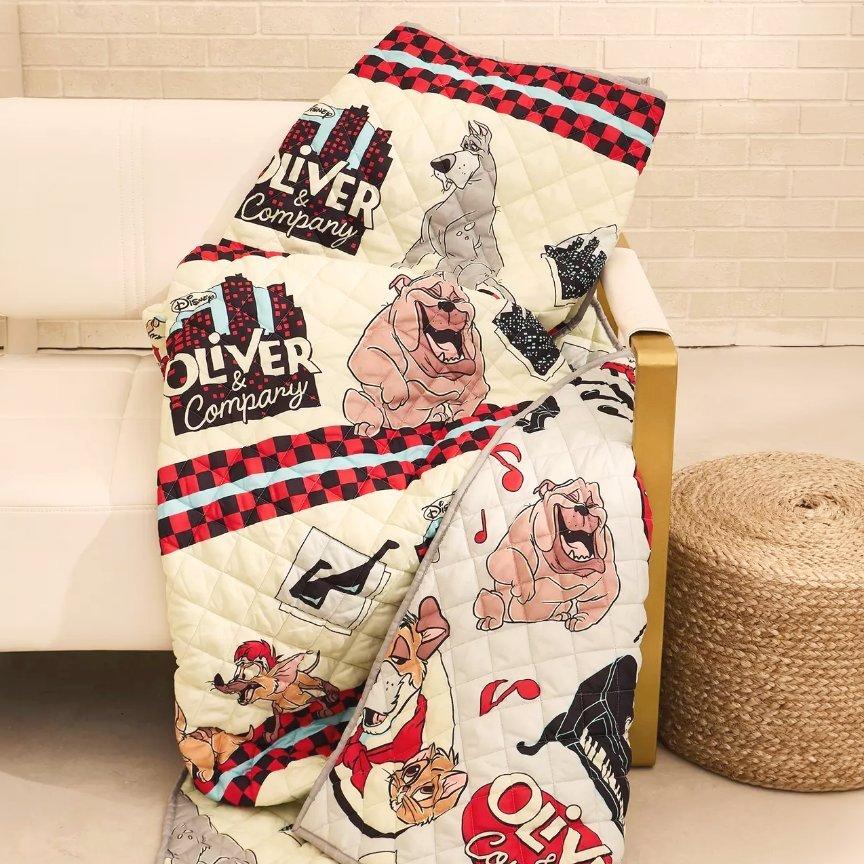 Disney Oliver and Company Retro Quilted Blanket — BoxLunch Exclusive