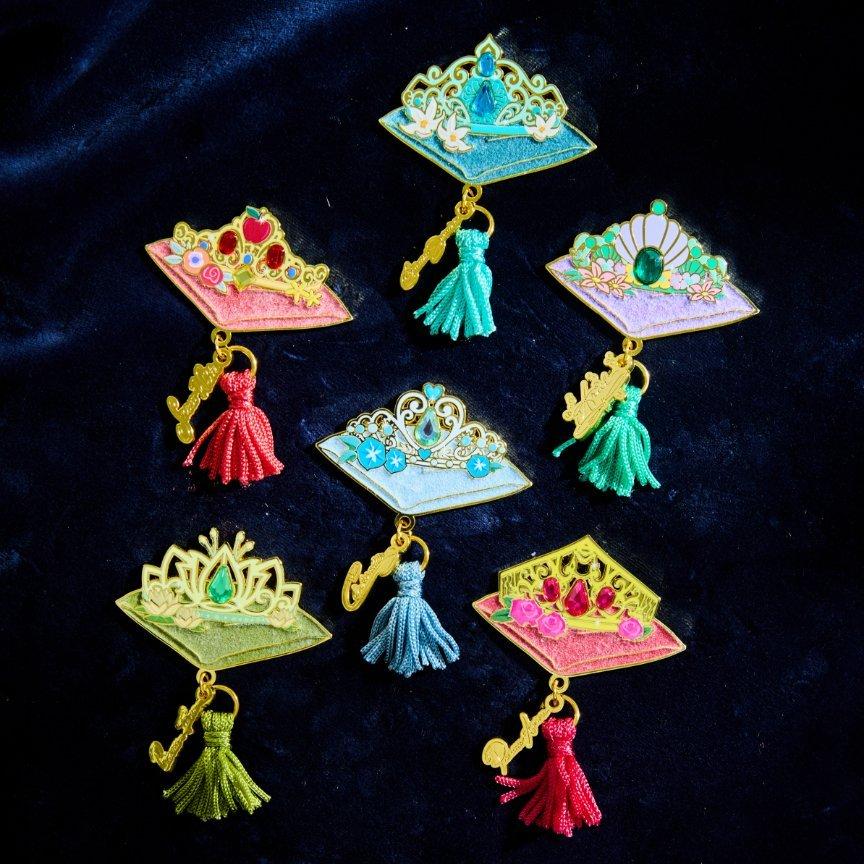 Disney Princess Crown Display Pillows Blind Box Enamel Pin - BoxLunch Exclusive