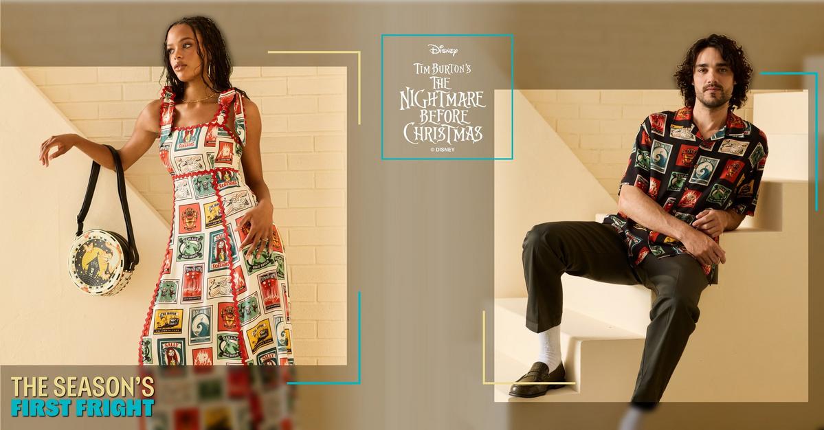 The Nightmare Before Christmas Button-Up