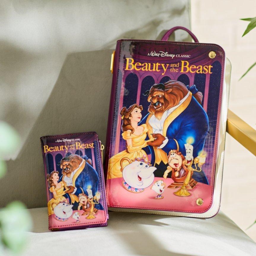Disney Beauty and the Beast printed mini backpack with matching wallet. Shop Now.
