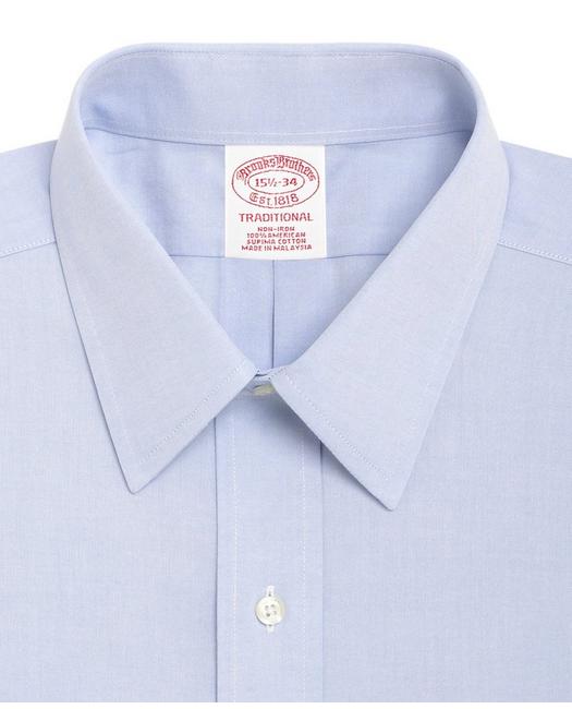 Mens Clothing Shirts Formal shirts DellOglio Pointed-collar Merino Wool Shirt in Blue for Men 