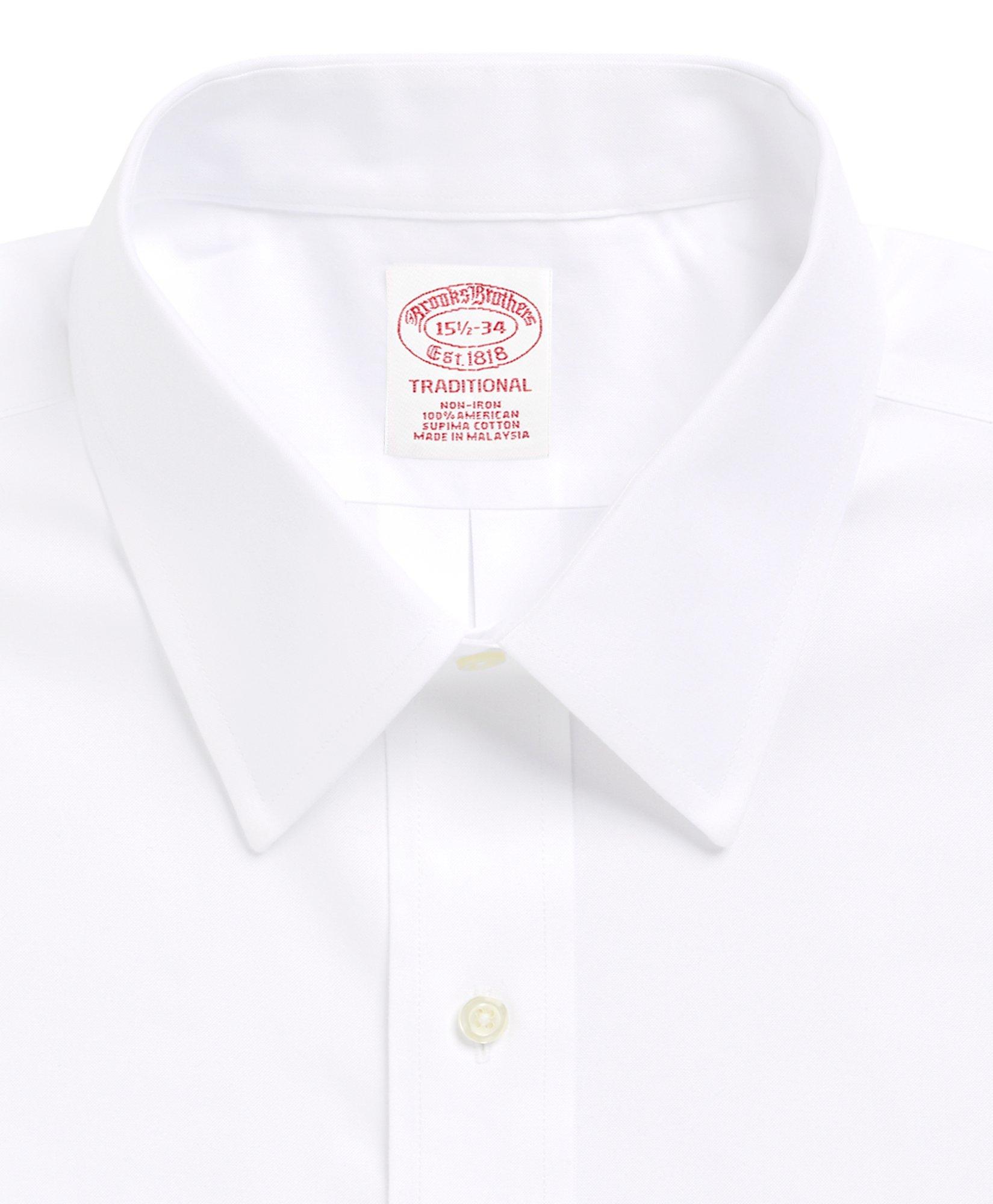 Traditional Extra-Relaxed-Fit Dress Shirt, Non-Iron Point Collar, image 2