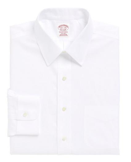 Traditional Extra-Relaxed-Fit Dress Shirt, Non-Iron Point Collar, image 4