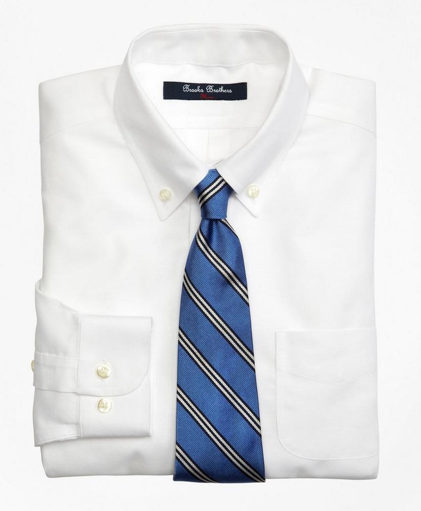 Boys Non-Iron Supima® Oxford Polo Button-Down Dress Shirt, image 1