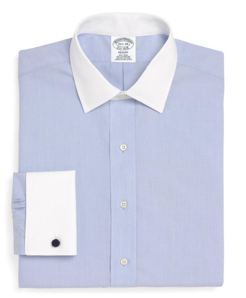 Regent Regular-Fit Dress Shirt,  Non-Iron Contrast Ainsley Collar French Cuff, image 5
