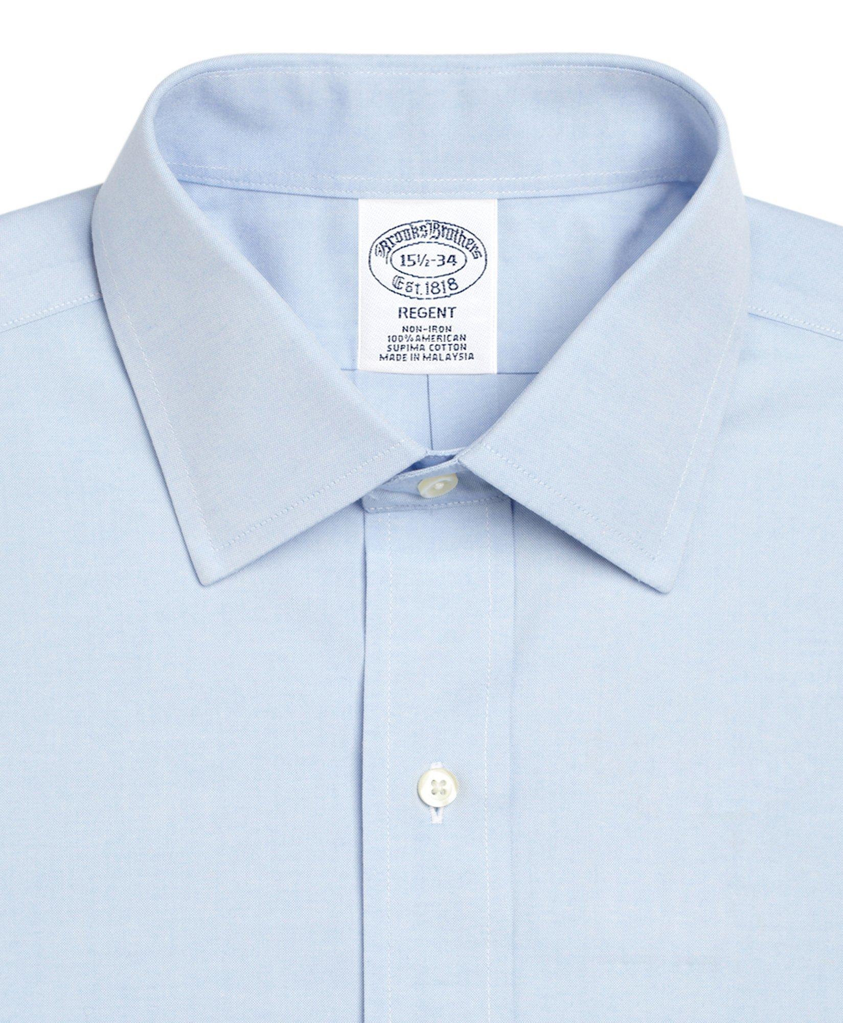 Men's Non-Iron Slim Fit Spread Collar Dress Shirt | Brooks Brothers