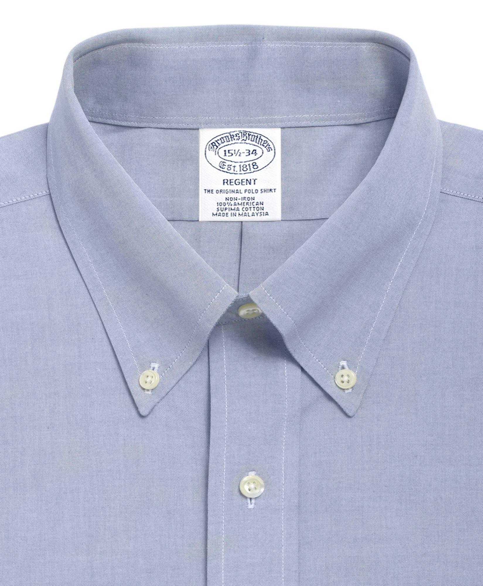 Men's Non-Iron Slim Fit Button-Down Collar Dress Shirt | Brooks